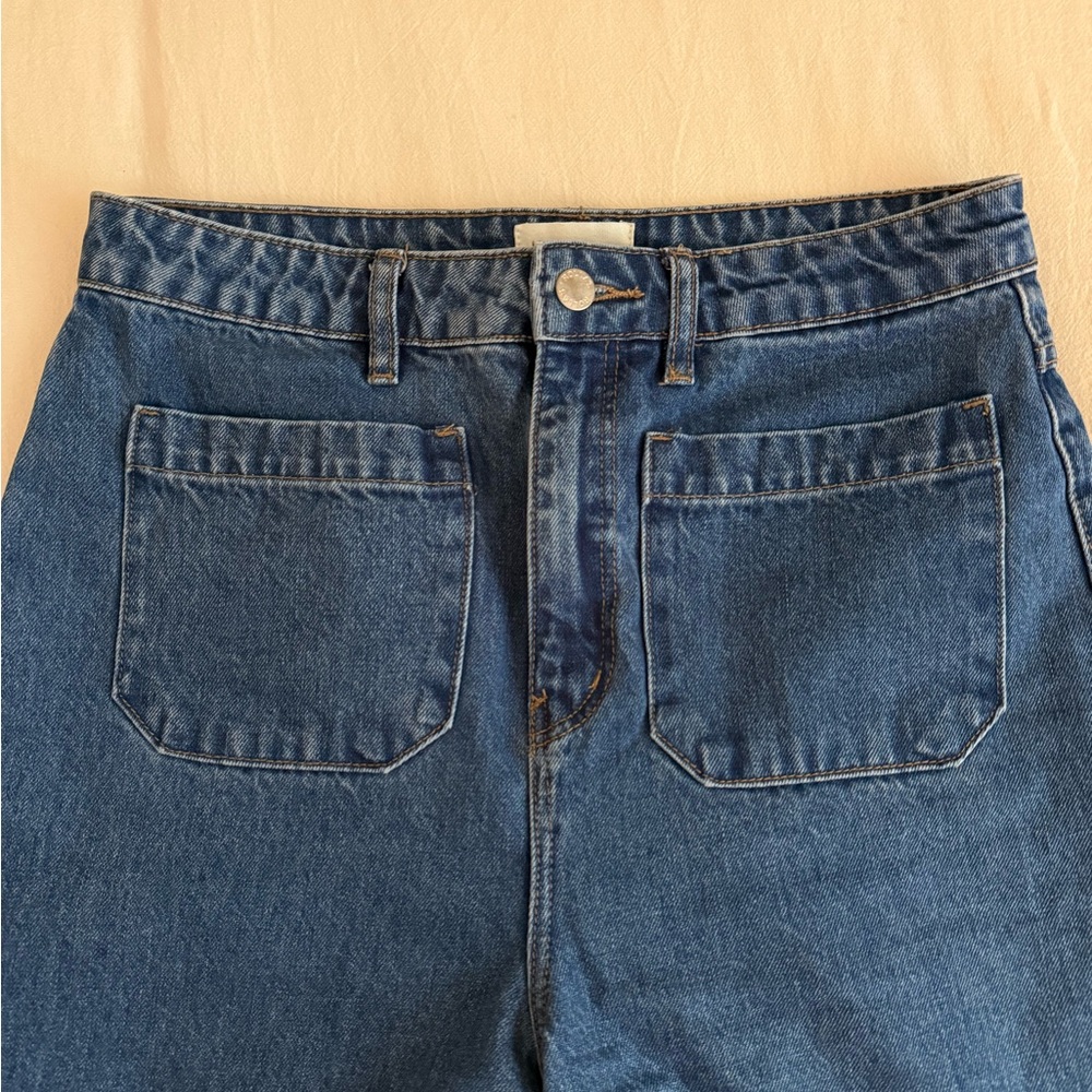 ROLLA'S Dark Blue Wide Leg Jeans - Picture 2 of 7